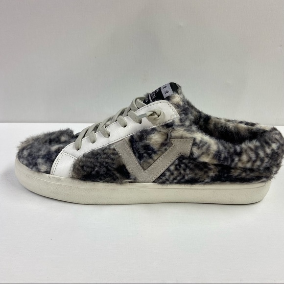 Vintage Havana faux snakeskin sherpa mules, 8.5 - Picture 2 of 14